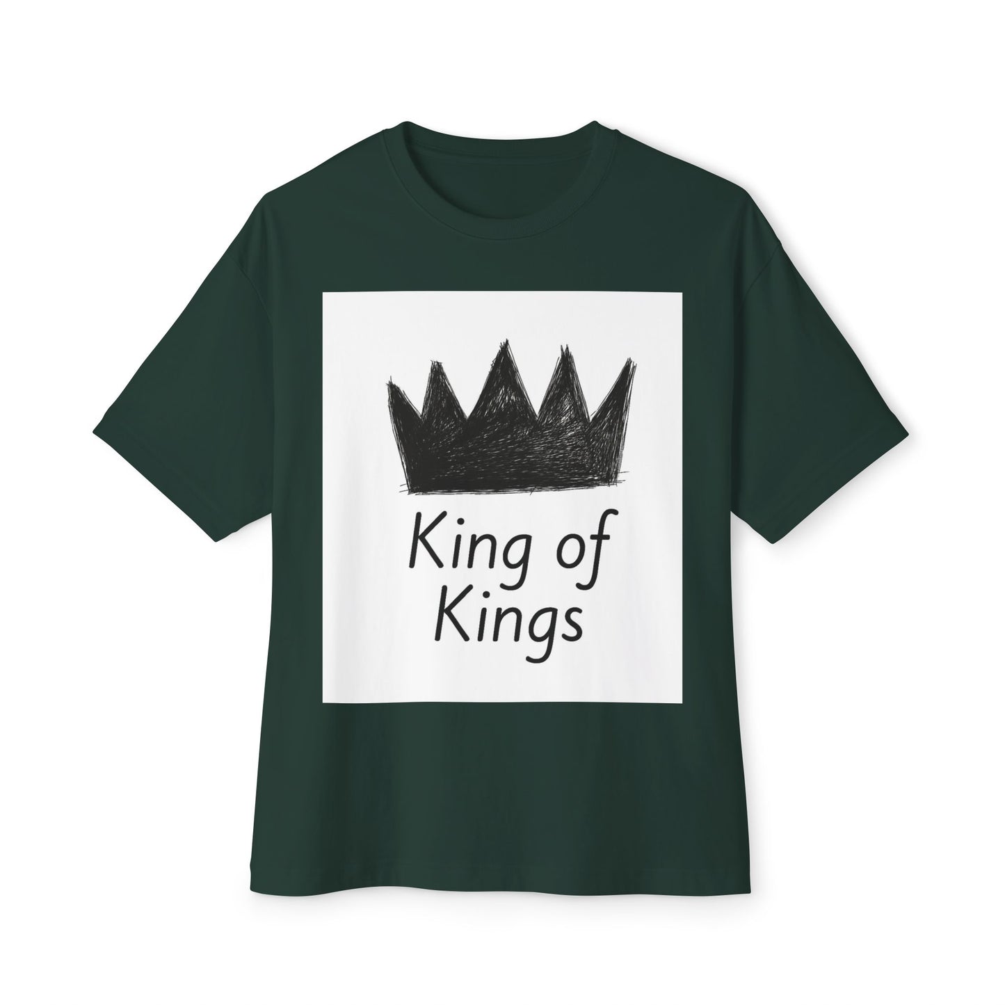 King of Kings Oversized Tee, Unisex T-Shirt, Casual Wear, Graphic Tee, Gift for Him/Her, Church or Celebration Apparel