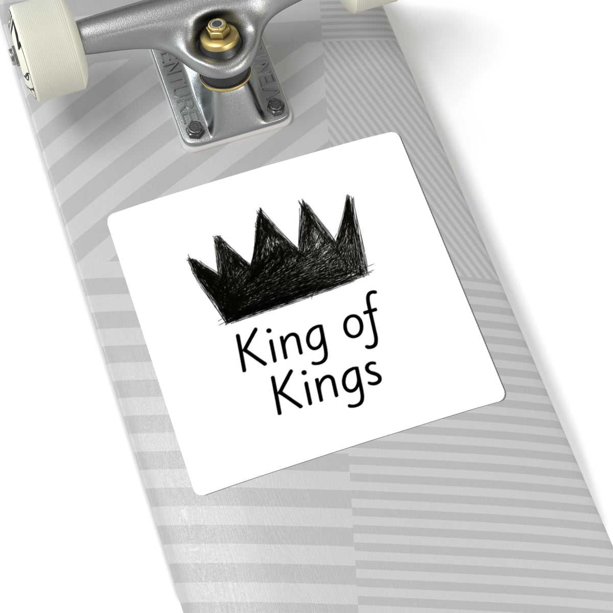 Crown Sticker Set | King of Kings | Laptop Decor, Planner Accessories, Gift for Him, Faith-Based Stickers, Wall Art