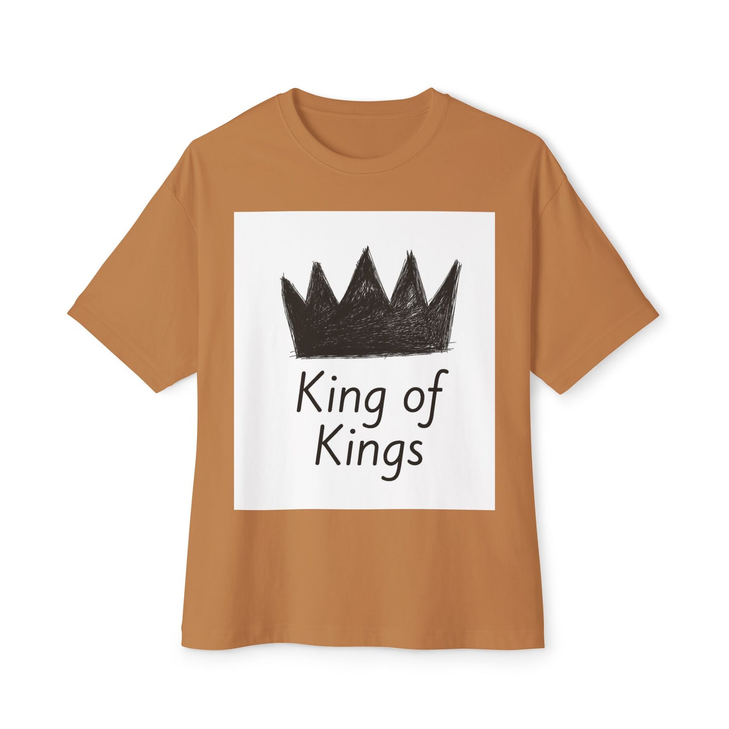 King of Kings Oversized Tee, Unisex T-Shirt, Casual Wear, Graphic Tee, Gift for Him/Her, Church or Celebration Apparel