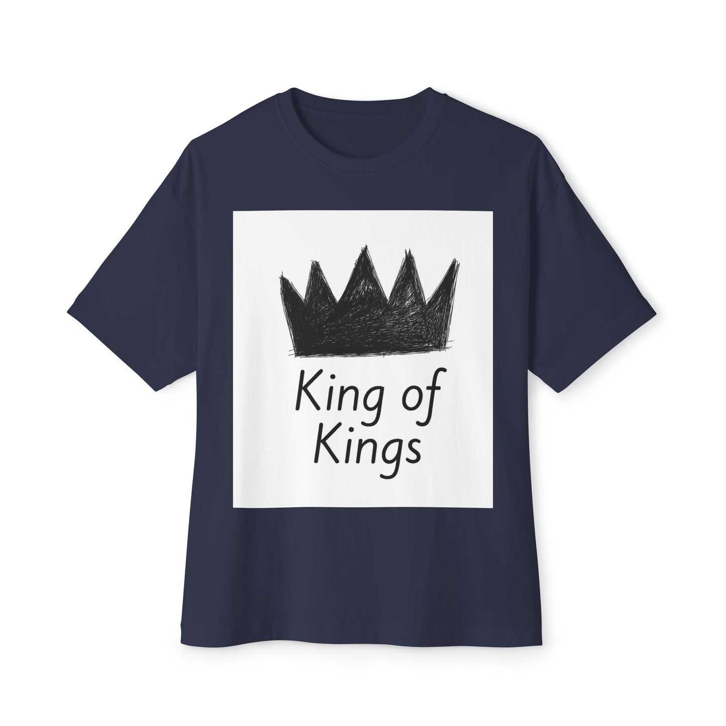 King of Kings Oversized Tee, Unisex T-Shirt, Casual Wear, Graphic Tee, Gift for Him/Her, Church or Celebration Apparel