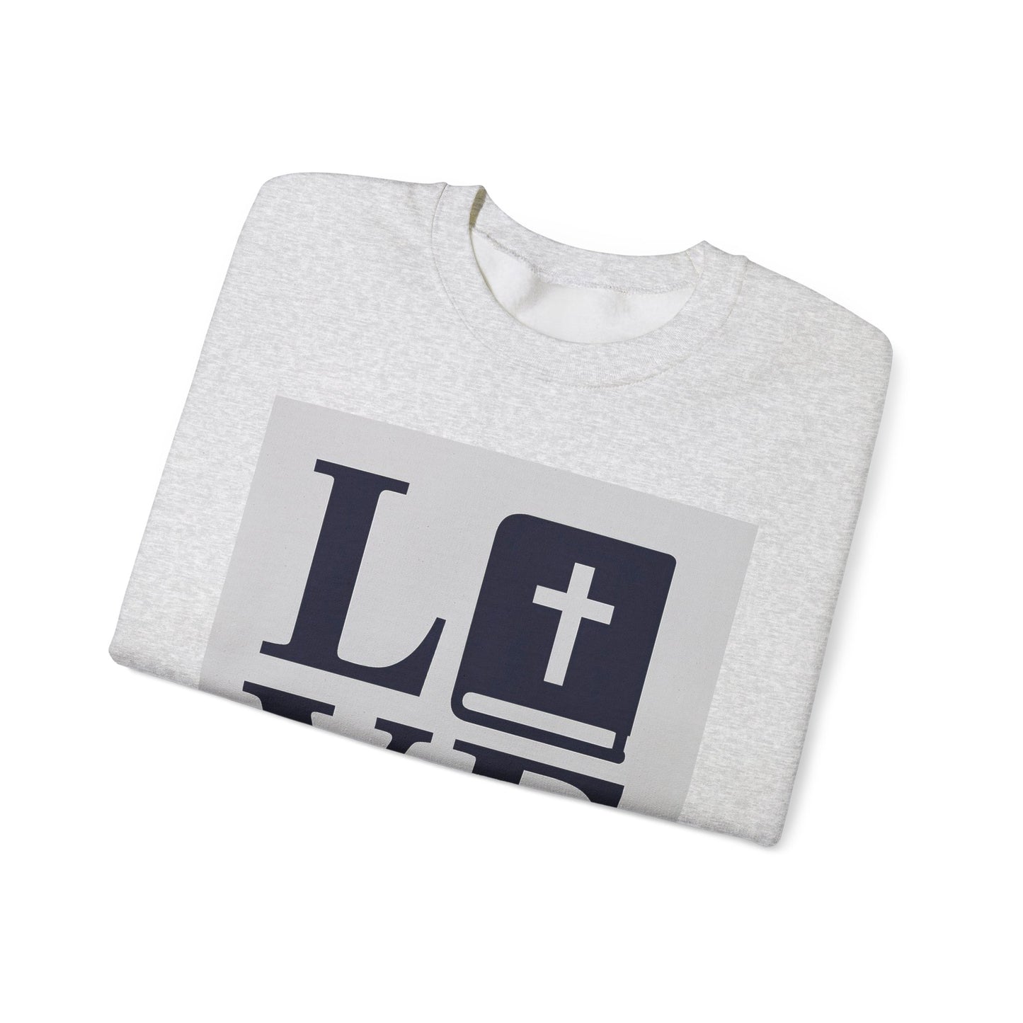 Faith-Inspired Love Crewneck Sweatshirt, Inspirational Gift for Him & Her, Cozy Religious Apparel, Perfect for Church & Special Occasions