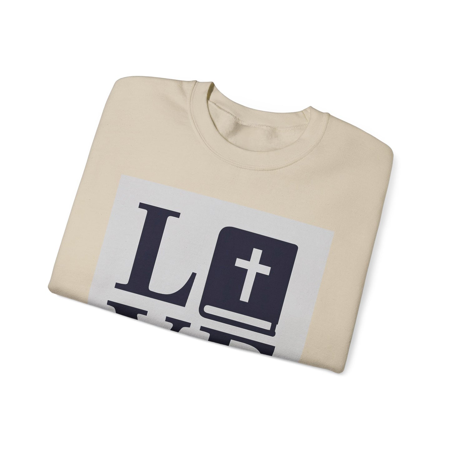 Faith-Inspired Love Crewneck Sweatshirt, Inspirational Gift for Him & Her, Cozy Religious Apparel, Perfect for Church & Special Occasions