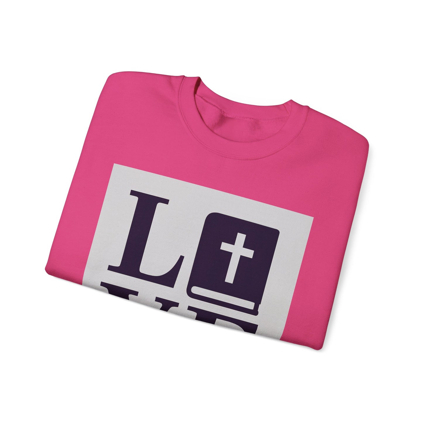 Faith-Inspired Love Crewneck Sweatshirt, Inspirational Gift for Him & Her, Cozy Religious Apparel, Perfect for Church & Special Occasions